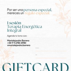 Gift Card | 1 Sesión de Terapia Energética Integral